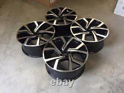 18 VW Golf Clubsport Style Alloy Wheels Gloss Black Polished MK5 6 7 Audi A3