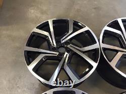 18 VW Golf Clubsport Style Alloy Wheels Gloss Black Polished MK5 6 7 Audi A3