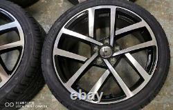 18 VW Golf JURVA Style Alloy Wheels+tyres fits VW Golf MK5 MK6 MK7 (x4)