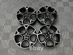 18 VW Golf Queenstown Style Alloy Wheels Gloss Black Machined MK5 6 7 Audi A3