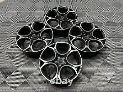 18 VW Golf Queenstown Style Alloy Wheels Gloss Black Polished MK5 6 7 Audi A3