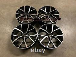 18 VW Golf R Estoril Style Alloy Wheels Gloss Black Golf MK5 MK6 MK7 MK7.5
