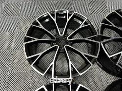 18 VW Golf R Warmenau Style Alloy Wheels Black Machined Golf MK5 MK6 MK7 MK8
