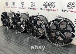 18 VW R LINE STYLE ALLOY WHEELS 5 x 112 GLOSS BLACK/DIAMOND CUT