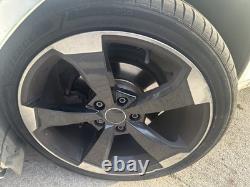 18 X4 2020 TTRS RS3 Style Alloy Wheels Gloss Black Audi A3 A4 A6 A8 5x112