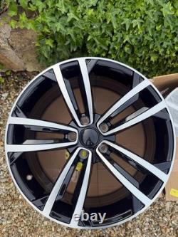 18 x4 GTD Seville Style Alloy Wheels Gloss Black Machined VW Golf MK5 MK7.5