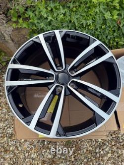 18 x4 GTD Seville Style Alloy Wheels Gloss Black Machined VW Golf MK5 MK7.5