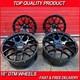 18 X4 Golf Dallas Dtm Style Alloy Wheels Gloss Black Vw Mk5 Mk6 Mk7 Mk8 A3 Leon
