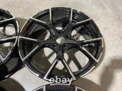 18 x4 New 2023 RS3 Style Alloy Wheels Gloss Black Machined Audi A3 S3 RS3