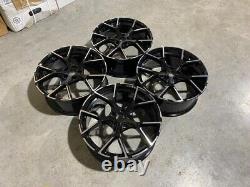 18 x4 New 2023 RS3 Style Alloy Wheels Gloss Black Machined Audi A3 S3 RS3