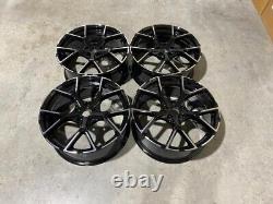 18 x4 New 2023 RS3 Style Alloy Wheels Gloss Black Machined Audi A3 S3 RS3