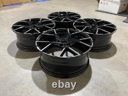 18 x4 New 2023 RS3 Style Alloy Wheels Gloss Black Machined Audi A3 S3 RS3