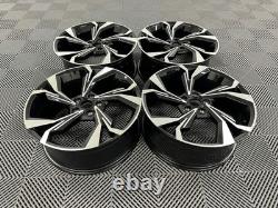 18 x4 New 2024 Audi Alba Style Alloy Wheels Black Machined Audi A3 A4 A6