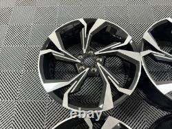 18 x4 New 2024 Audi Alba Style Alloy Wheels Black Machined Audi A3 A4 A6