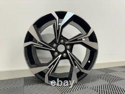 18 x4 New 2024 Audi Alba Style Alloy Wheels Black Machined Audi A3 A4 A6