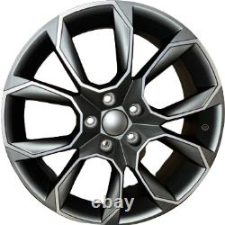18x8 VRS Style Alloy Wheels Gunmetal Machined