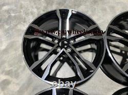 19 2020 SQ8 Style Alloy Wheels Gloss Black Machined VW Golf MK5 MK6 MK7 Audi A3