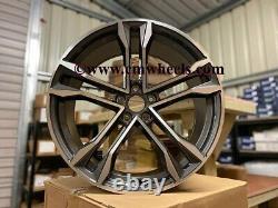 19 2020 SQ8 Style Alloy Wheels Gun Metal Machined VW Golf MK5 MK6 MK7 Audi A3