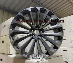 19 2021 E Tron GT Style Alloy Wheels Gun Metal Machined Audi A4 A5 A6 A7 A8