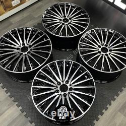 19 2024 AMG Turbine Style Alloy Wheels Black/Pol Staggered Mercedes E-Class