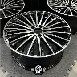 19 2024 AMG Turbine Style Alloy Wheels Black/Pol Staggered Mercedes E-Class