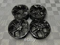 19 2024 VW York Style Alloy Wheels Gloss Black VW Tiguan Golf MK6 MK7 MK8 5x112