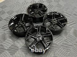 19 2024 VW York Style Alloy Wheels Gloss Black VW Tiguan Golf MK6 MK7 MK8 5x112