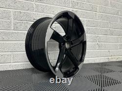 19 2025 RS5 AVANT Style Alloy Wheels Gloss Black Machined Audi A4 A6 A8