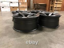 19 4x TTRS DEEP CONCAVE Style Alloy Wheels Satin Gun Metal Audi A5 A7 A4 A6