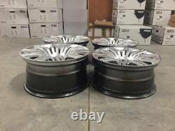 19 535 Spyder Style Alloy Wheels Hyper Silver Spider Fits BMW 5 Series E60 E61