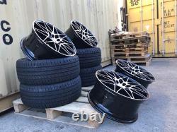 19 666M Style Alloy Wheels Black Pol BMW 3 4 5 Series E90 F30 F10 5x120 +TYRES