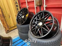 19 666M Style Alloy Wheels Black fits BMW 3 4 5 Series E90 F30 F10 5x120 +TYRES
