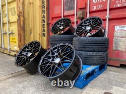 19 666M Style Alloy Wheels Black fits BMW 3 4 5 Series E90 F30 F10 5x120 +TYRES