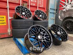 19 666M Style Alloy Wheels Black fits BMW 3 4 5 Series E90 F30 F10 5x120 +TYRES