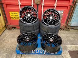19 666M Style Alloy Wheels Black fits BMW 3 4 5 Series E90 F30 F10 5x120 +TYRES