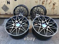 19 666M Style Black Polished Alloy Wheels BMW 3 4 5 SERIES M SPORT F30 E92 F10
