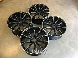 19 669M G30 Style Alloy Wheels Gloss Black Milled Spoke BMW G30 G31 5 Series