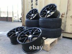 19 763M M4 CS Style Alloy Wheels & Tyres Black BMW F30 F32 E90 F10 3 4 5 Series
