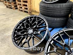 19 827M Style Alloy Wheels Black BMW 3 4 5 Series E90 F30 F10 5x120 +TYRES