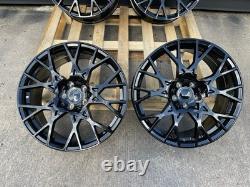 19 A3 S Line Style Alloy Wheels To Fit Audi A3 A4 A6 Vw Black Gloss