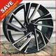 19 Adelaide Bp Style Alloy Wheels X4 Tyres Fits Vw Golf / Caddy