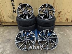 19 ADELAIDE Style ALLOY WHEELS X4 + TYRES Fits VW GOLF / CADDY