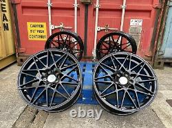 19 Alloy Wheels Alloys Bmw 4 3 Series Black M Performance Competition M3 Style