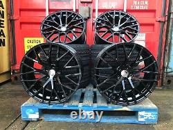 19 Audi New RS3 R Style alloy wheels Gloss Black & Tyres Fits Audi A4 A5 A6 A7