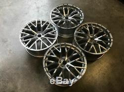 19 Audi R8 V10 Style Alloy Wheels Silver Machined Polished Audi A4 A6 A8 5x112
