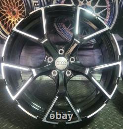 19 Audi RS3 Style Alloy Wheels 5x112 Fit Audi A3, A4, VW Golf, Caddy, Seat