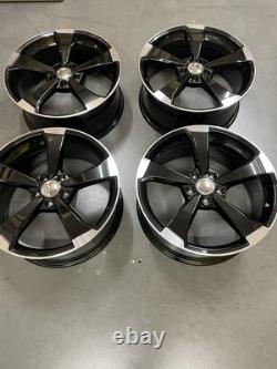 19'' Audi Rs3 Rotor Style Alloy Wheels Fit A3 A4 A5 A6 A7 Q3 Q5 S3 S4 S5 Vw Golf