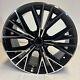 19 Audi Style Alloy Wheels Black Pol 5x112 Et45