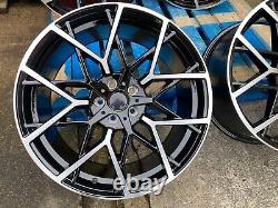 19 BMW 2020M Competition Style Alloy Wheels Black Polished BMW 3 Series G20