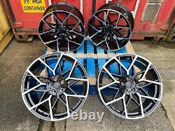 19 BMW 2020M Competition Style Alloy Wheels Black Polished BMW 3 Series G20